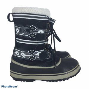 SOREL 7 Fleece Lined Womens Winter boots Leather exterior Waterproof Rubber Sole